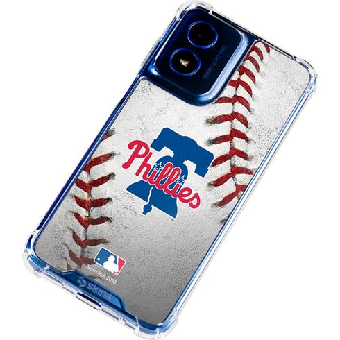 MLB Philadelphia Phillies Game Ball Moto G 5G (2024) Clear Case